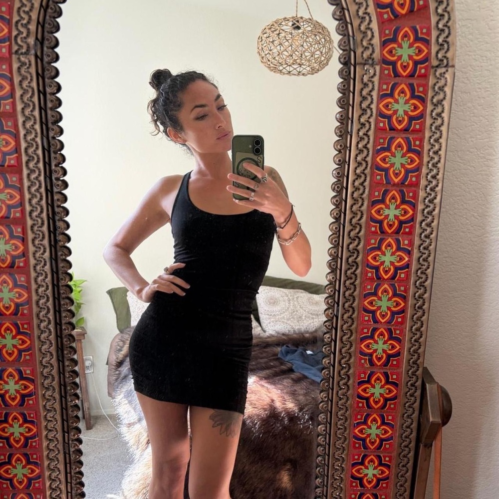 Guess Black Sleeveless bodycon mini Dress